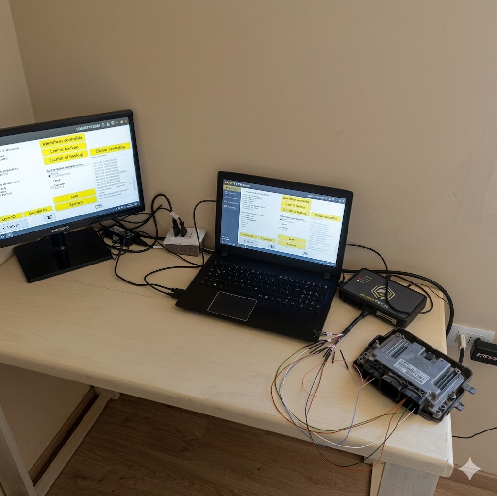 Zona de trabajo del taller