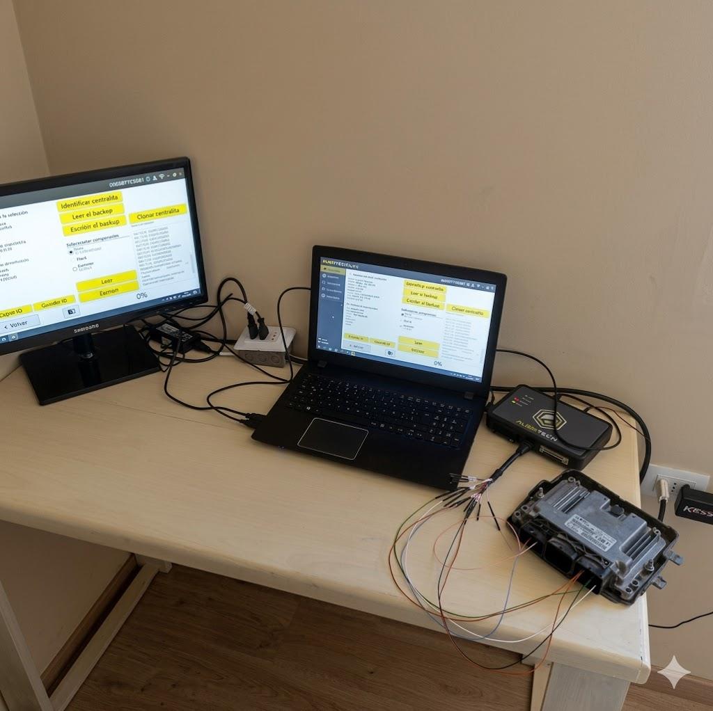Zona de trabajo del taller